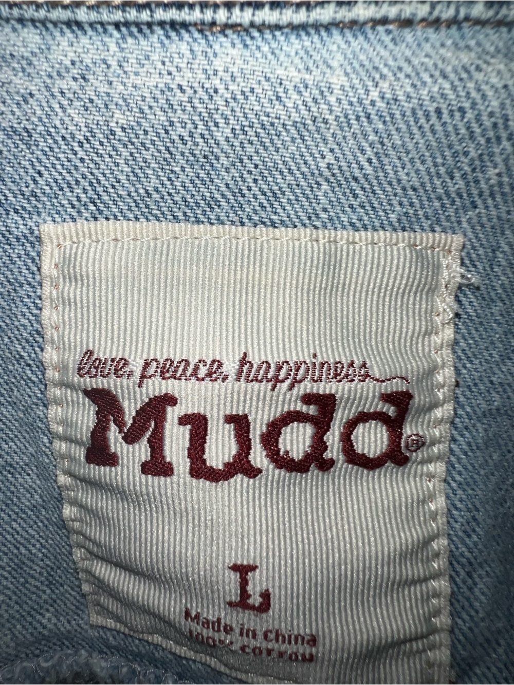 Distressed Light Denim Jacket - Picture 2 of 5